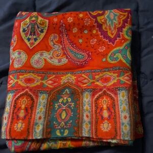 METROPOLITAN MUSEUM of ART HUGE WRAP 50% CASHMERE/ 50% WOOL 82”x38”